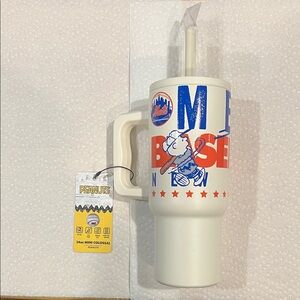 New York Mets 24oz Peanuts Charlie Brown Orange & Blue Mini Colossal Tumbler